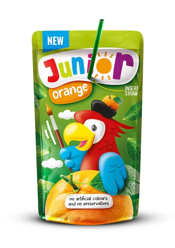 Junior Orange parrot design