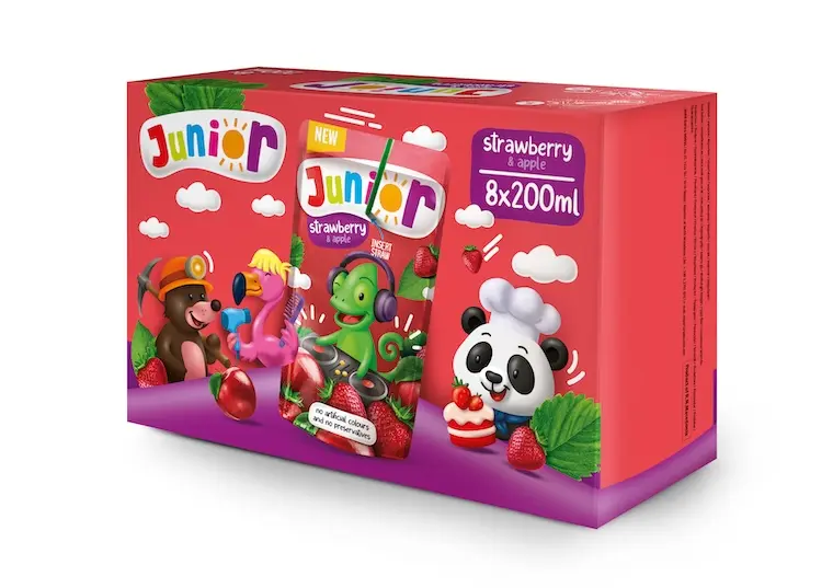 Junior Strawberry & Apple box design A
