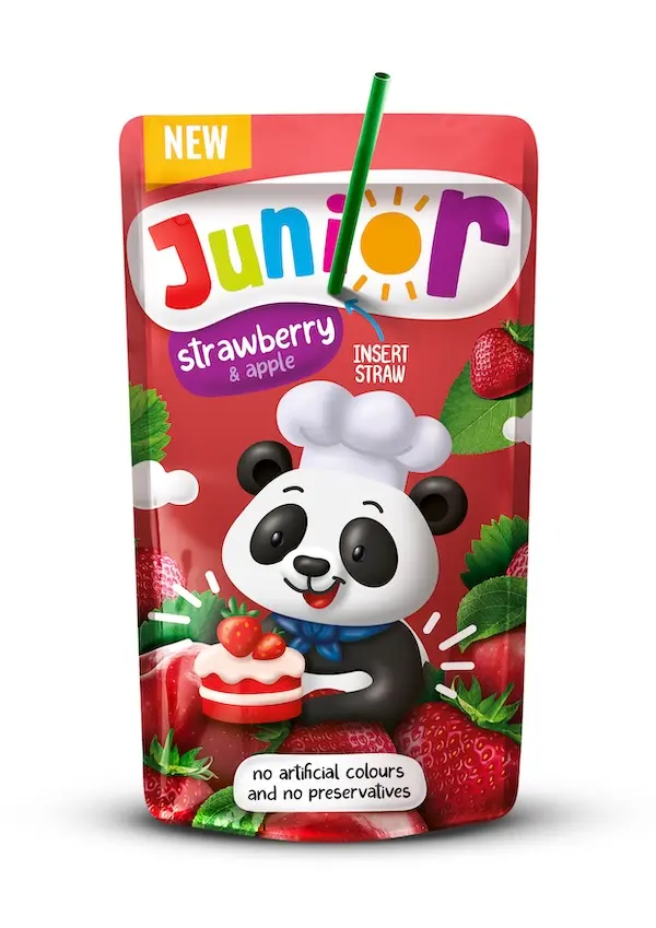 Junior Strawberry & Apple hedgehog design