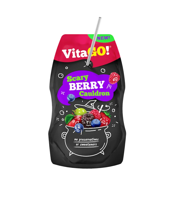 VitaGo Halloween Special Edition - Scary Berry flavor product packaging