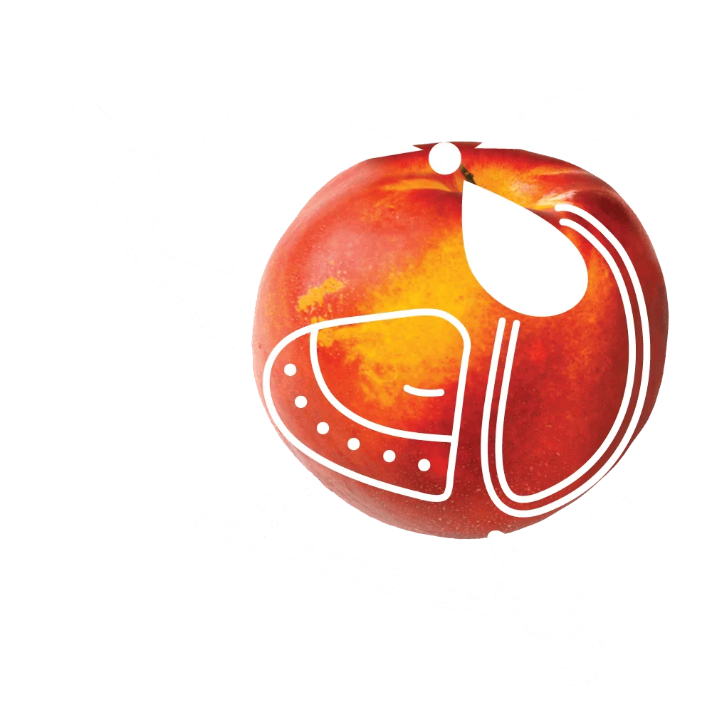 Peach markica decoration